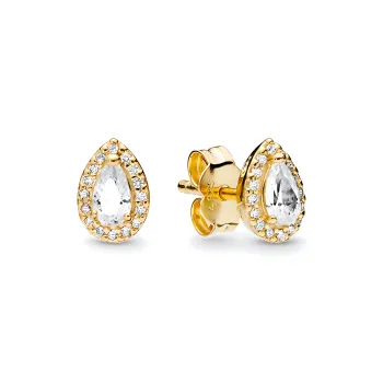 Pandora Stud Earrings Women's Gold