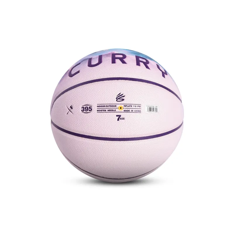 Under Armour CURRY 395 Pangu Collection, Moisture Absorption PU Basketball Light Galaxy Pink Size 7 Ball Training-3