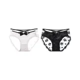 French Bowknot-White+Black