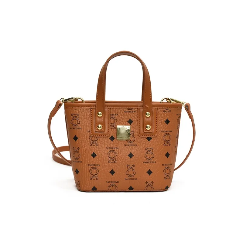 Yalu PU Basket Bag, One Shoulder Handbag Women's Black/Yellow/Beige/Pink-7