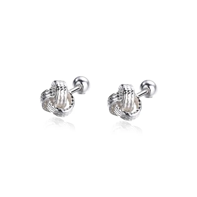 SFER 999 Fine Silver Stud Earrings Women's-0