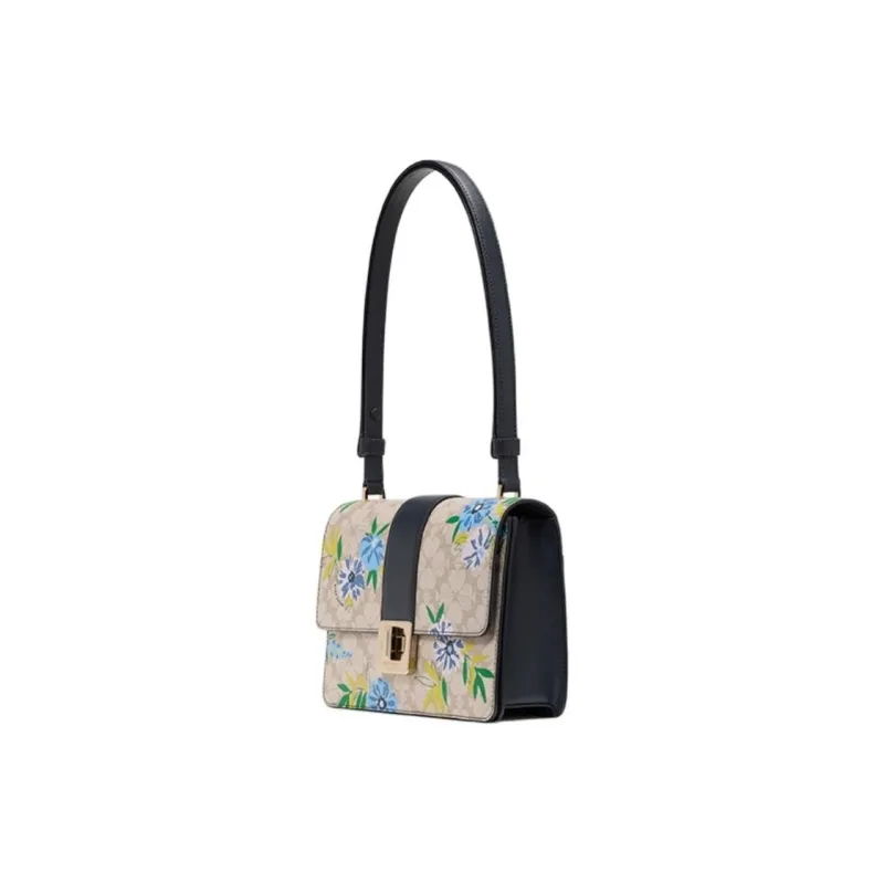 Kate Spade Flower Artificial Leather Shoulder Bag Medium Size Women's Multicolor-1