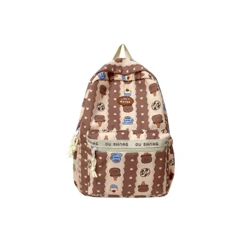 Debecca Composite Cloth Backpack Large Size Unisex Multicolor
