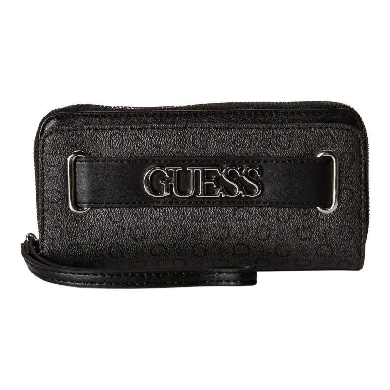 GUESS Artificial Leather Wallet Women's Coal Black-1