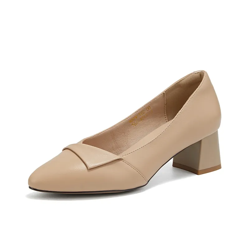 Hotwind Chunky Heel High Heels Women's-5