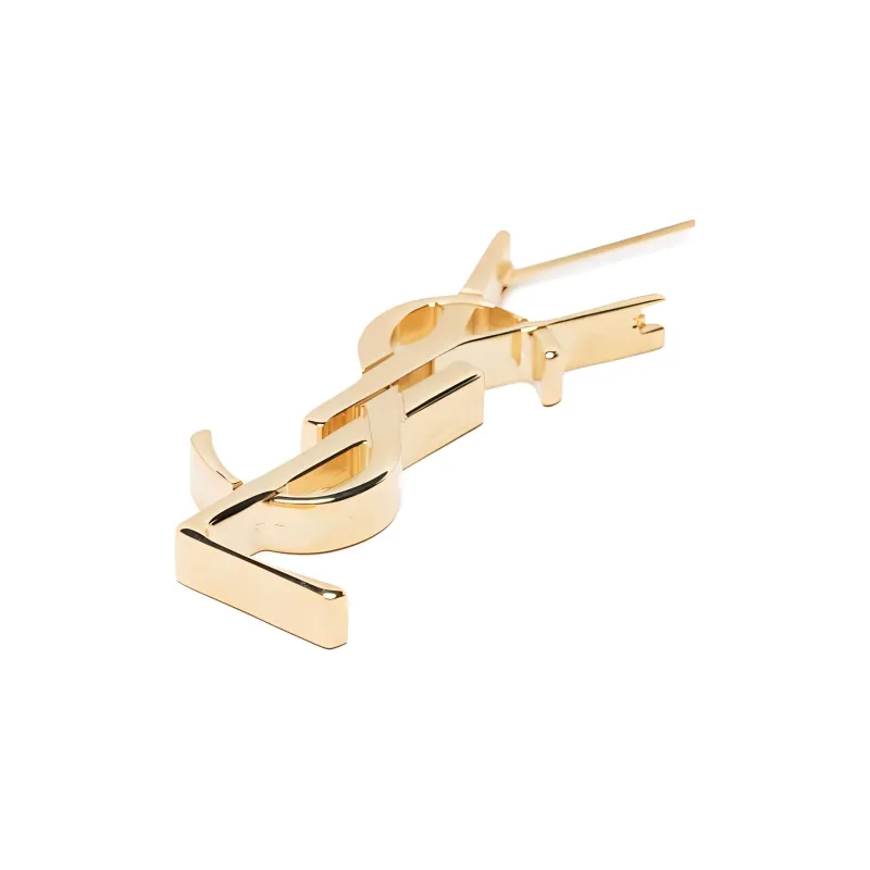 SAINT LAURENT Logo Detailed Single Earring-4
