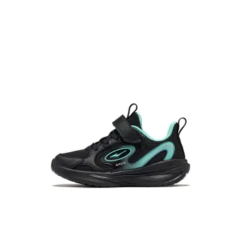 ERKE KIDS Slip Resistant Cushioning Wear Resistant Low Top Kids' Running Shoes Black Cyan Kids'
