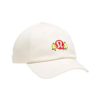 Lululemon Cotton Blend Baseball Caps Unisex White