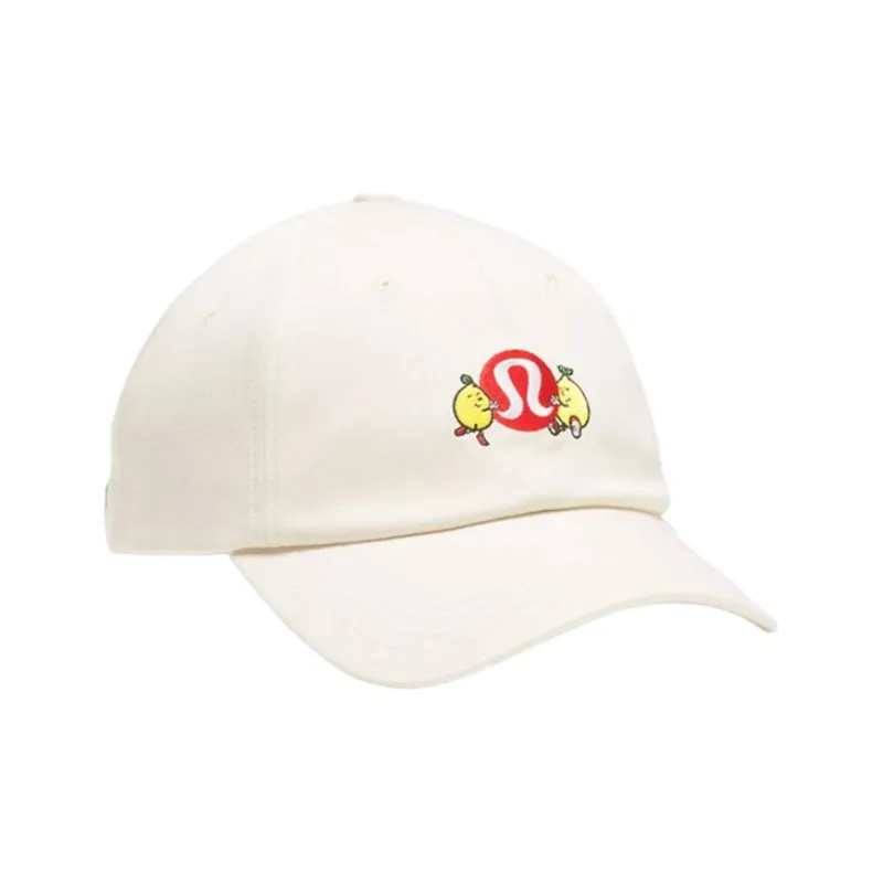 Lululemon Cotton Blend Baseball Caps Unisex White-0