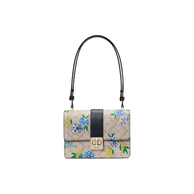 Kate Spade Flower Artificial Leather Shoulder Bag Medium Size Women's Multicolor-0