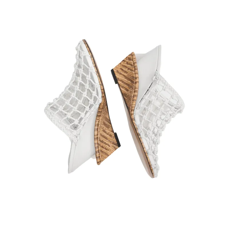 Jacquemus Closed Toe Slippers 11cm Women's White-5