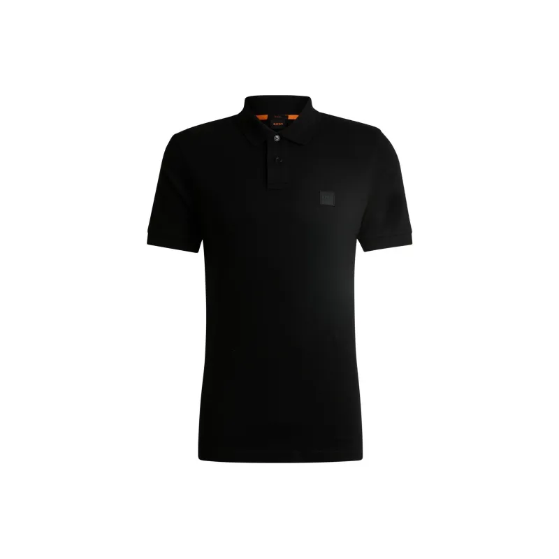 HUGO BOSS Logo Patch Short Sleeved Polo Shirt-0