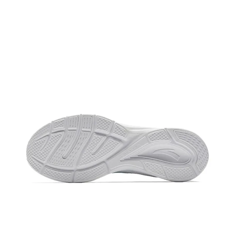 Anta Light Breeze Anti Slip Wear Resistant Low Top Casual Running Shoes Women's Purple White-4