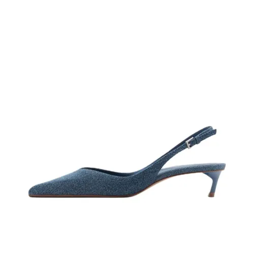 MANGO Slim Heel High Heels Women's Blue