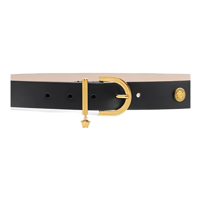 VERSACE Medusa '95 Studded Leather Belt-1