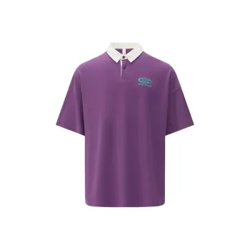 Reebok Polo Shirt Unisex Purple