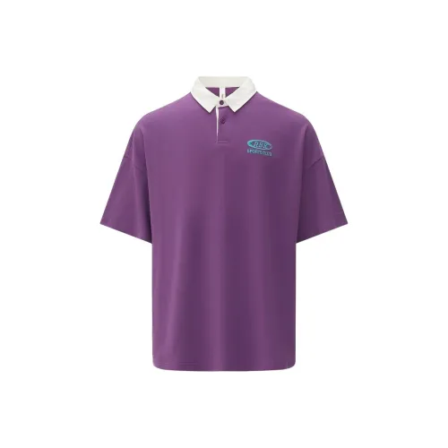 Reebok Polo Shirt Unisex Purple