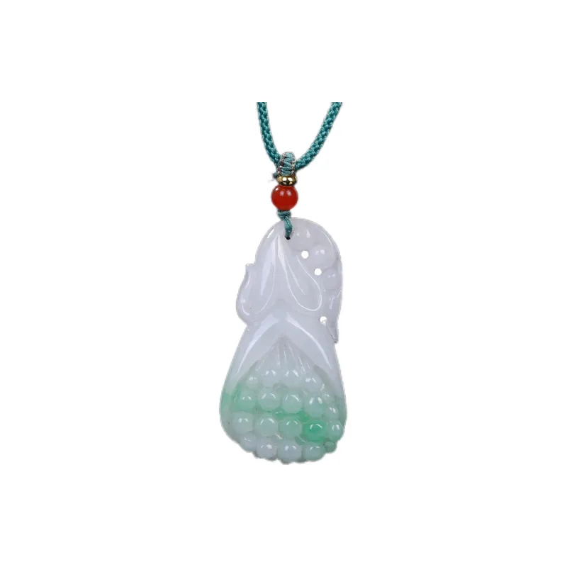Liu Jinfu Glutinous Jade Jadeite Necklaces Unisex-0