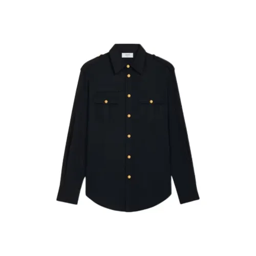 CELINE Military Shirt In Cotton Wool Twill