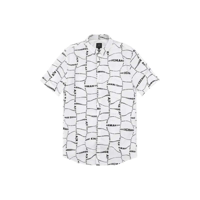ARMANI EXCHANGE SS23 Shirt Men's White-0