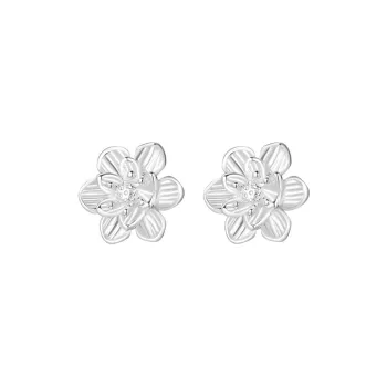 QUIET LOVE Sterling Silver Stud Earrings Women's