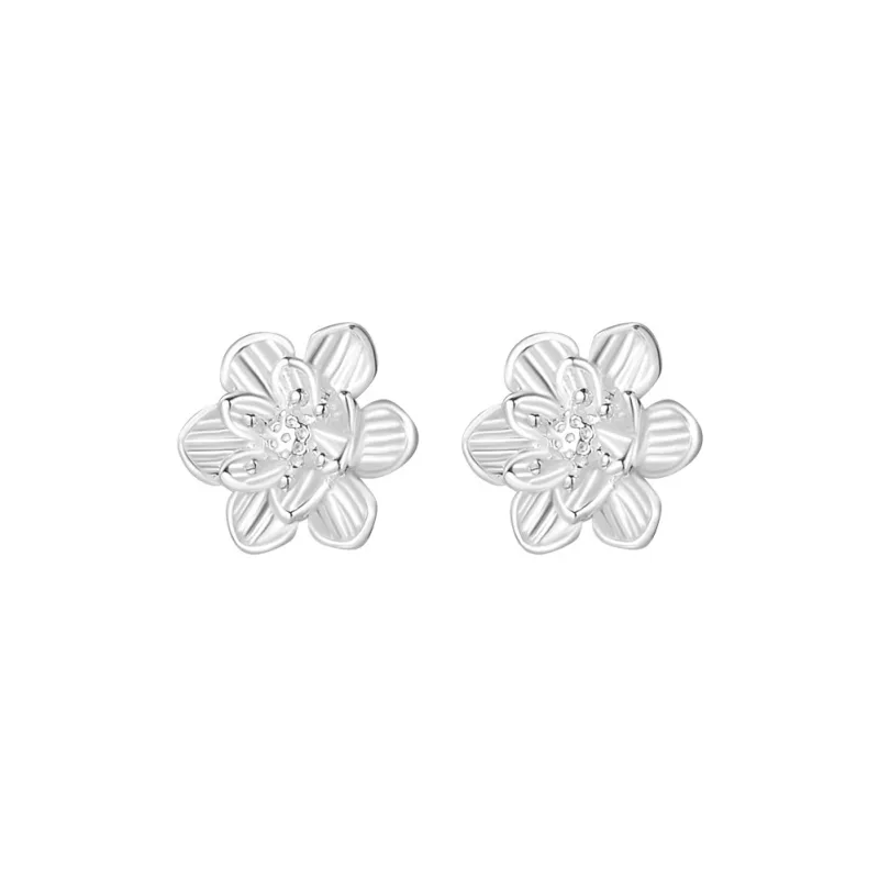 QUIET LOVE Sterling Silver Stud Earrings Women's-0