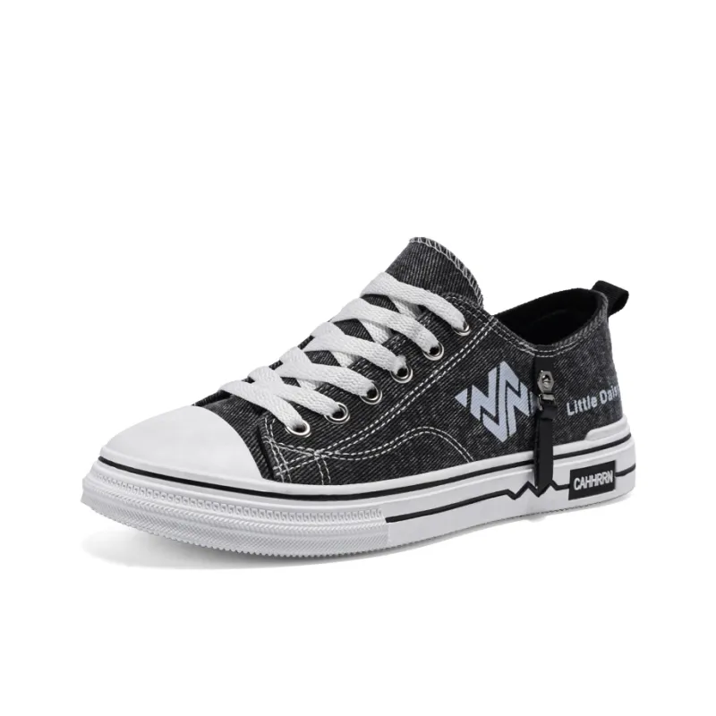 PLAY COBBLER Slip Resistant And Breathable Low Top Canvas Shoes Men's-1