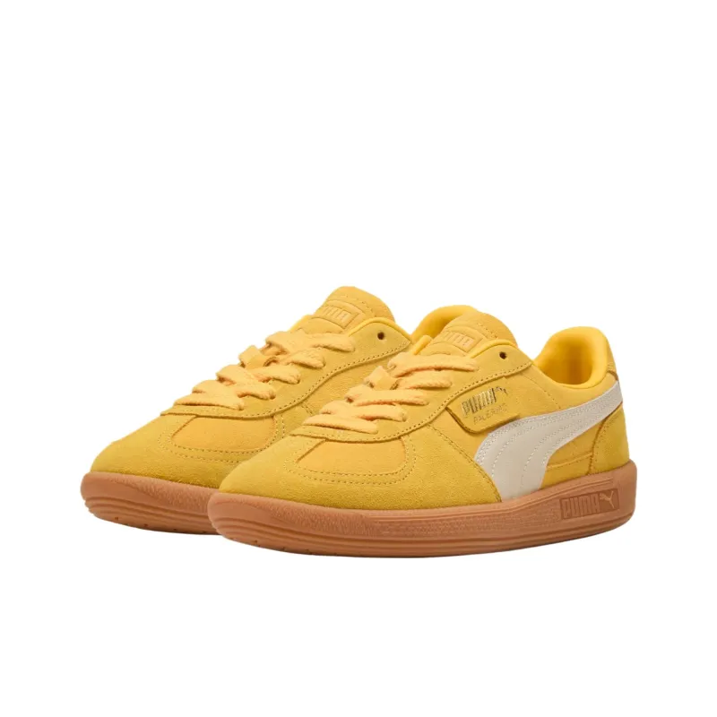 PUMA Palermo Anti Slip Wear Resistant Low Top Skateboard Shoes Unisex Yellow-2