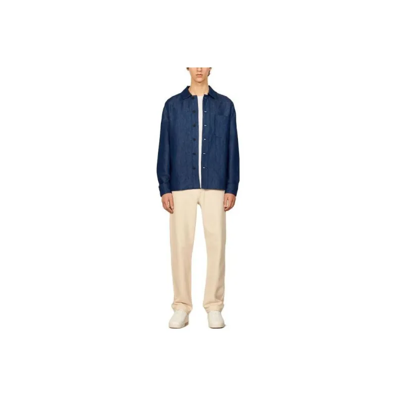 Sandro Shirts Men Blue-0
