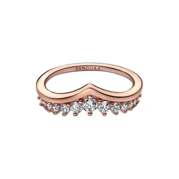 Pandora Synthetic Cubic Zirconia Rings Women's Rose Gold