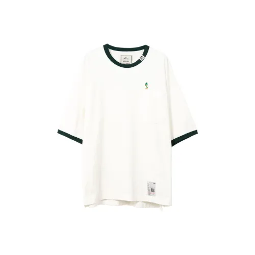 Maison Mihara Yasuhiro Leon embroidered Ringer T shirt