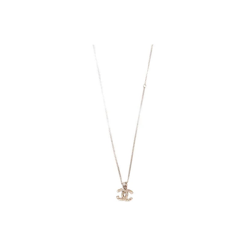 CHANEL 2015 Logo Pendant Necklace-1