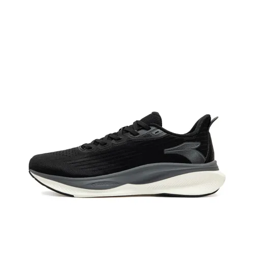 361° Magic Carpet Slip Resistant And Breathable Low Top Casual City Commute Running Shoes Men's Black
