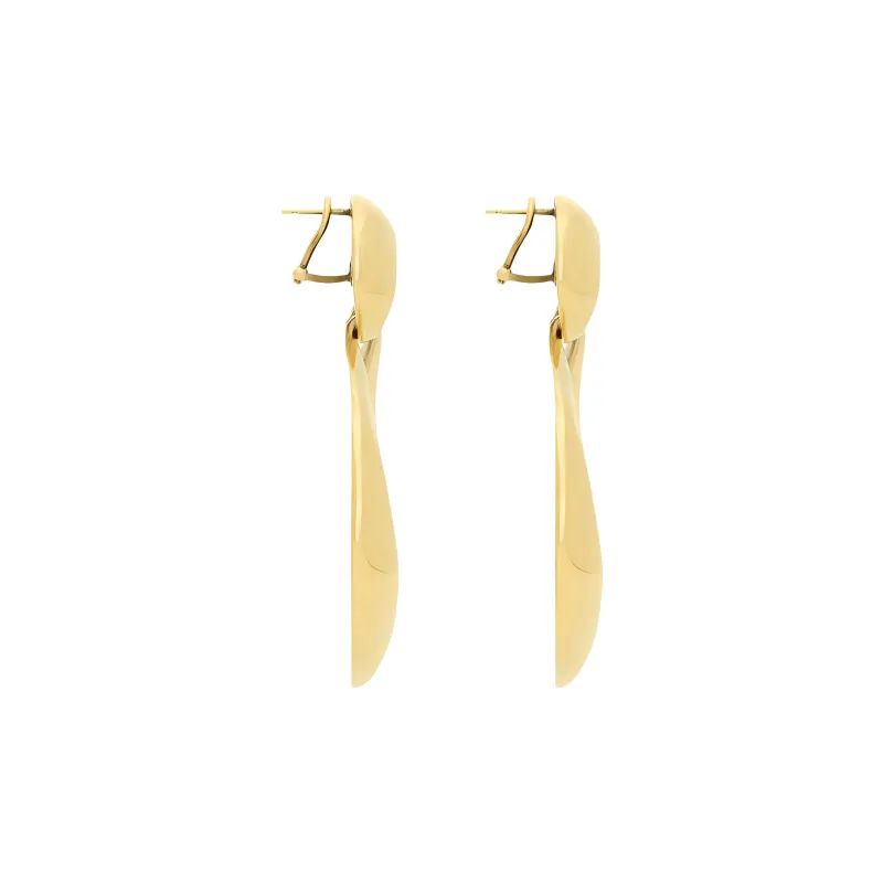 SAINT LAURENT Brass Earrings Women's Gold-2