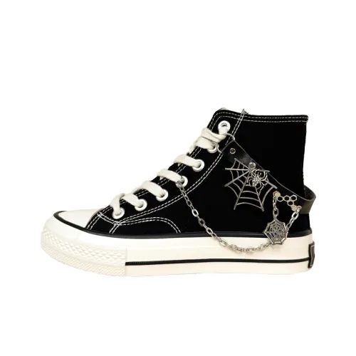 A&M Abrasion Resistant High Top Canvas Shoes Women's Black