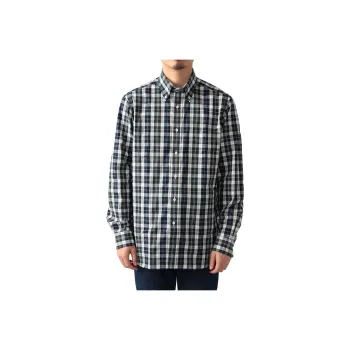 Beams Shirts Men Navy