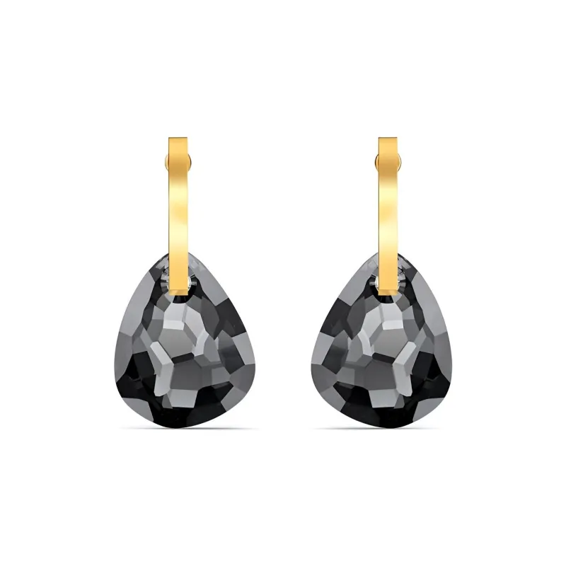 Swarovski T Bar Stud Earrings Women's Gray-0