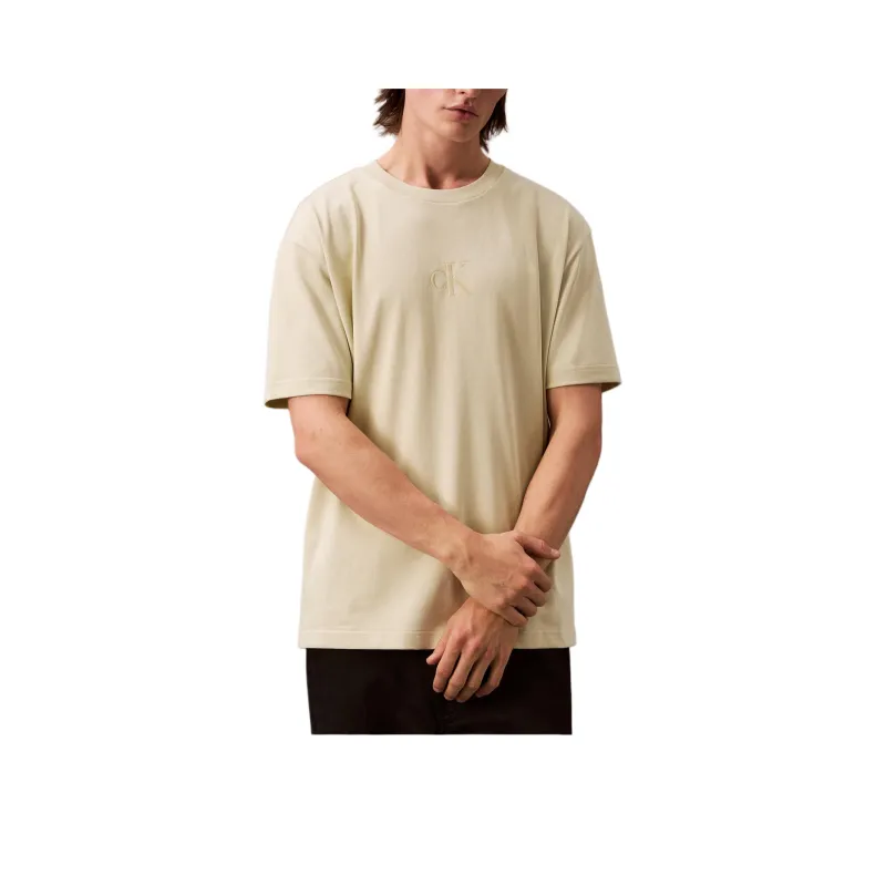 CALVIN KLEIN T Shirt Men's Beige Yellow-0