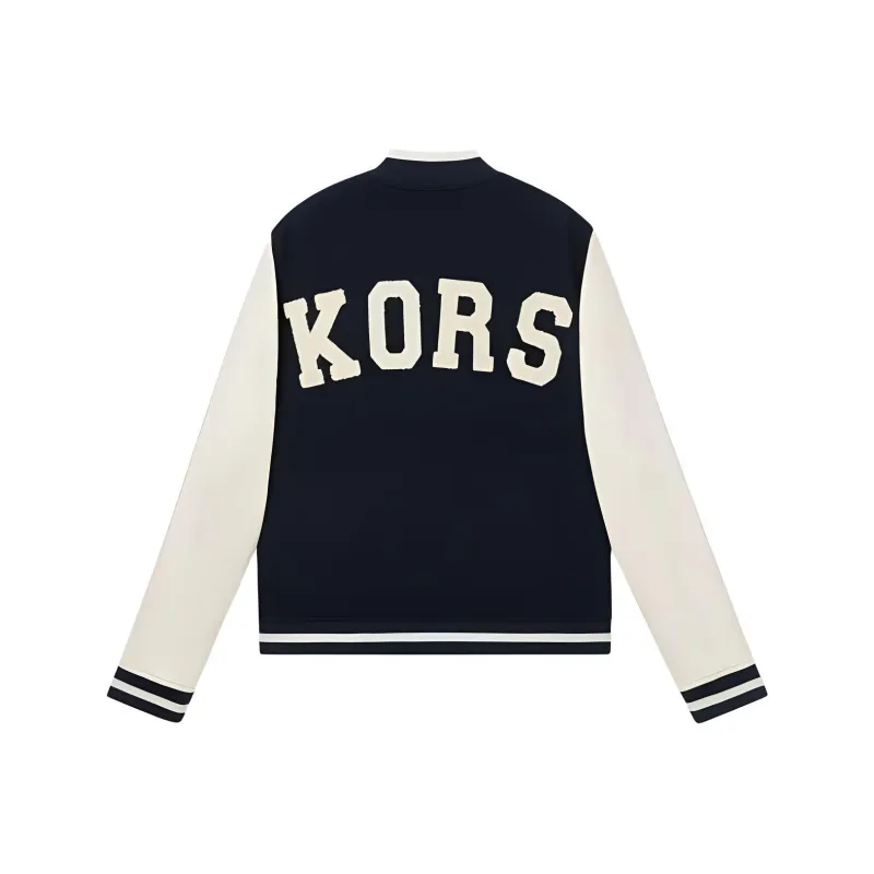 MICHAEL KORS Baseball Jacket Men's Navy Blue-1
