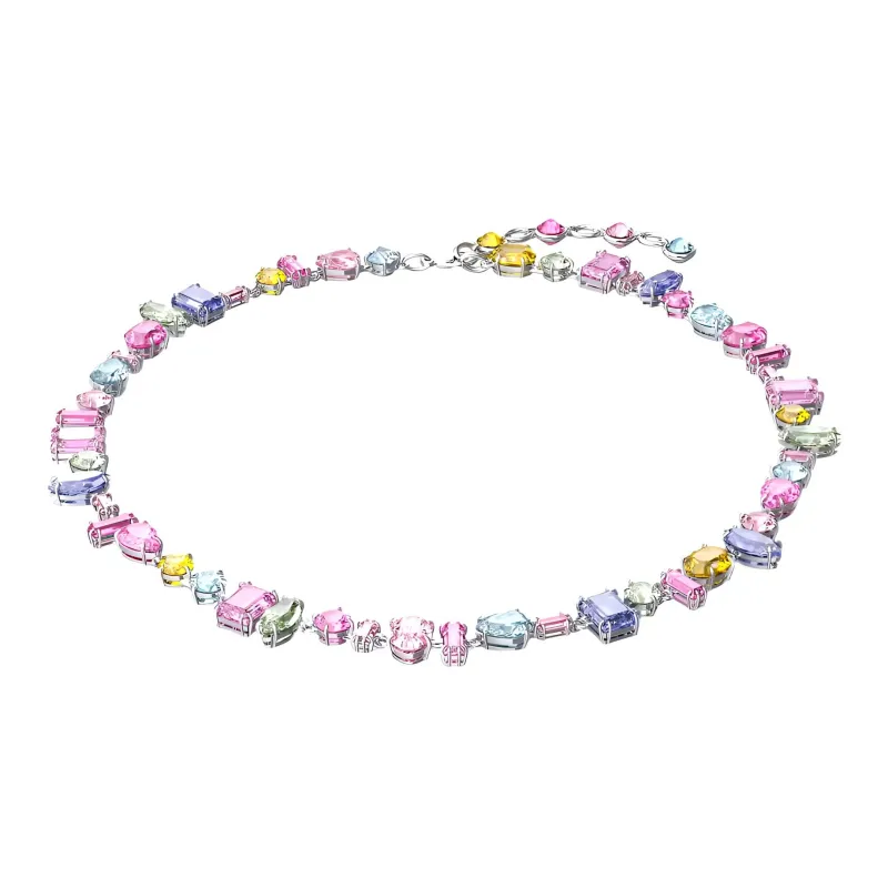 Swarovski Gema Rhodium-Plated Necklaces Women's-1