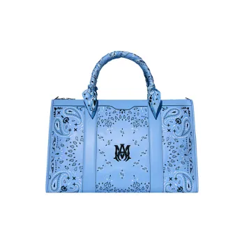 AMIRI Calfskin Shoulder Bag Crossbody Bag Handbag Unisex Blue