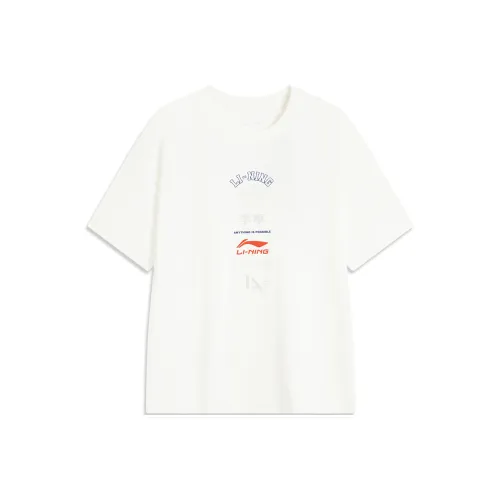 LiNing Sports Life Collection T Shirt Men's Ivory