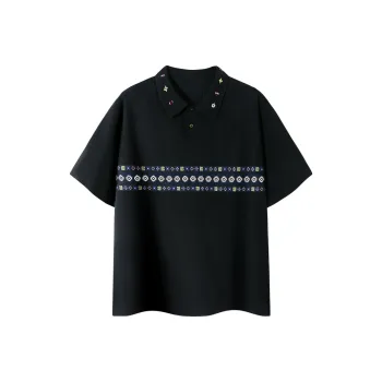 PSO Brand Polo Shirt Unisex Black