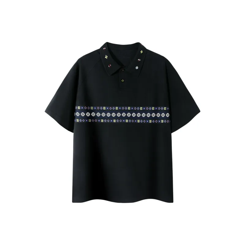 PSO Brand Polo Shirt Unisex Black-0