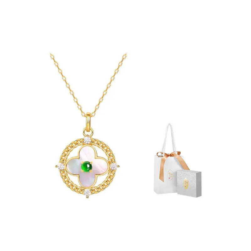 MAMADESHOUHU Ice Glutinous Jadeite Necklaces Women's-6