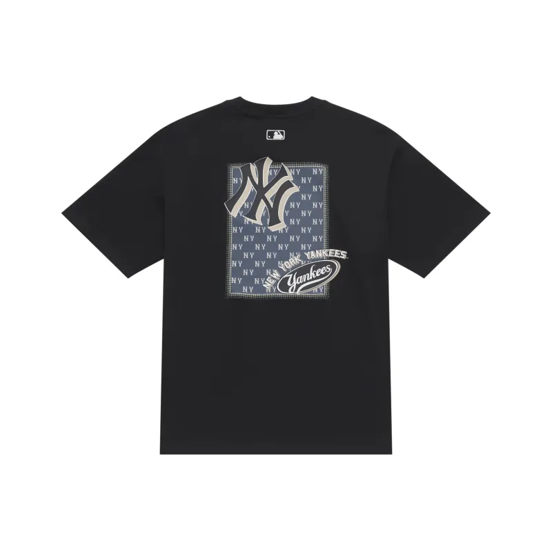 MLB New York Yankees Old Flower SS25 T Shirt Unisex Black-0