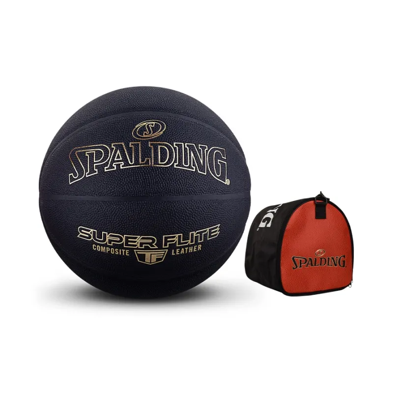 SPALDING TF Excellence Series PU Basketball Black Size 7 Competition Training Unisex-6