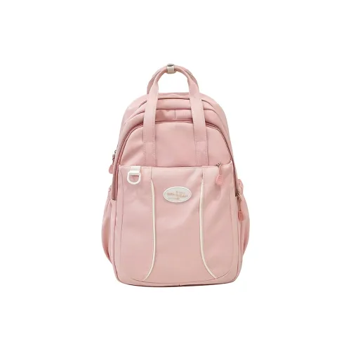 Yalu Nylon Backpack Regular Unisex Pink/Blue/Black/Yellow/Purple