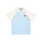 Light Blue with Apricot Sleeves