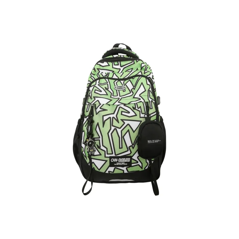 Alcohol Dragon Nylon Backpack Unisex Multicolor-18